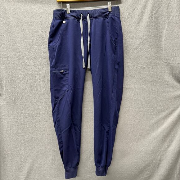 Figs Scrub Pants Womens Small Zamora Jogger Navy Blue + Pockets Comfy - Picture 3 of 10